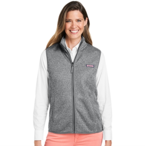 Vineyard Vines Women's Grey Vest - Picture 1 of 3